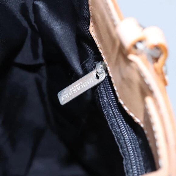 BURBERRY Nova Check Blue Label Hand Bag Canvas Blue Auth - Picture 13 of 16